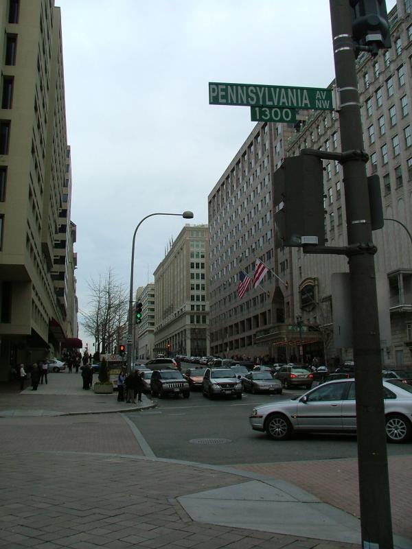 The Street name where the White House is, Washington DC