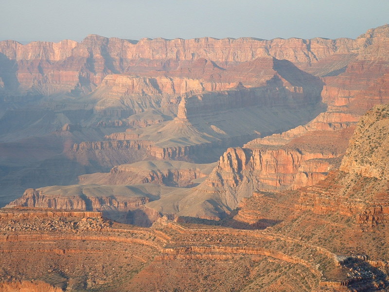 The sun setting over The Grand Canyon, Arizona