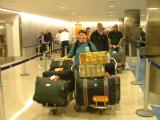 Jo arrives at LAX with baggage