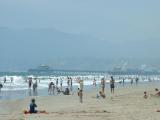 Santa Monica Pier from Venice Beach.