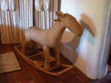 A rocking horse in the RiosCaledonia Adobe.