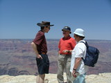 Rob and his parents on the edge of The Grand Canyon, Arizona