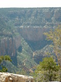 Switchbacks on a trail leading to the bottom of The Grand Canyon, Arizona