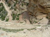 Looking down at the South Kaibab Trail, The Grand Canyon, Arizona