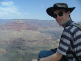 Rob enjoying the break at Oh Ah Point, South Kaibab Trail, The Grand Canyon, Arizona