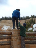 Margaret taking a photo in Bryce Canyon, Utah